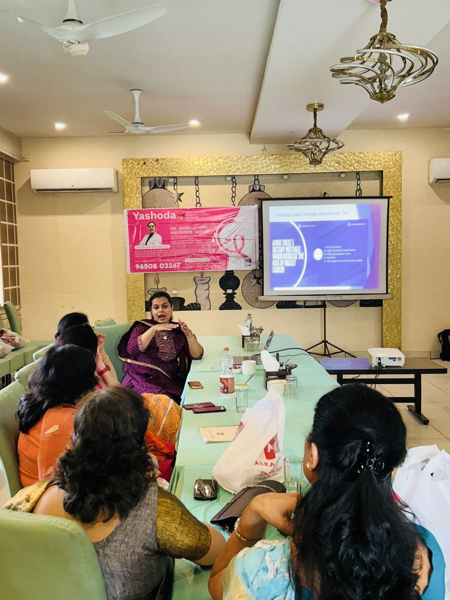 Working for Women’s Breast Health in our heartland!
Dr. (Surg Lt Cdr) Anushree Vartak (Senior Consultant, Breast Oncoplastic Surgery) was invited for a RTM with senior gynaecologists of Bulandshahr, UP.

For appointments, Call us at 9650803267, 0120-4612000
#BeingBreastAware