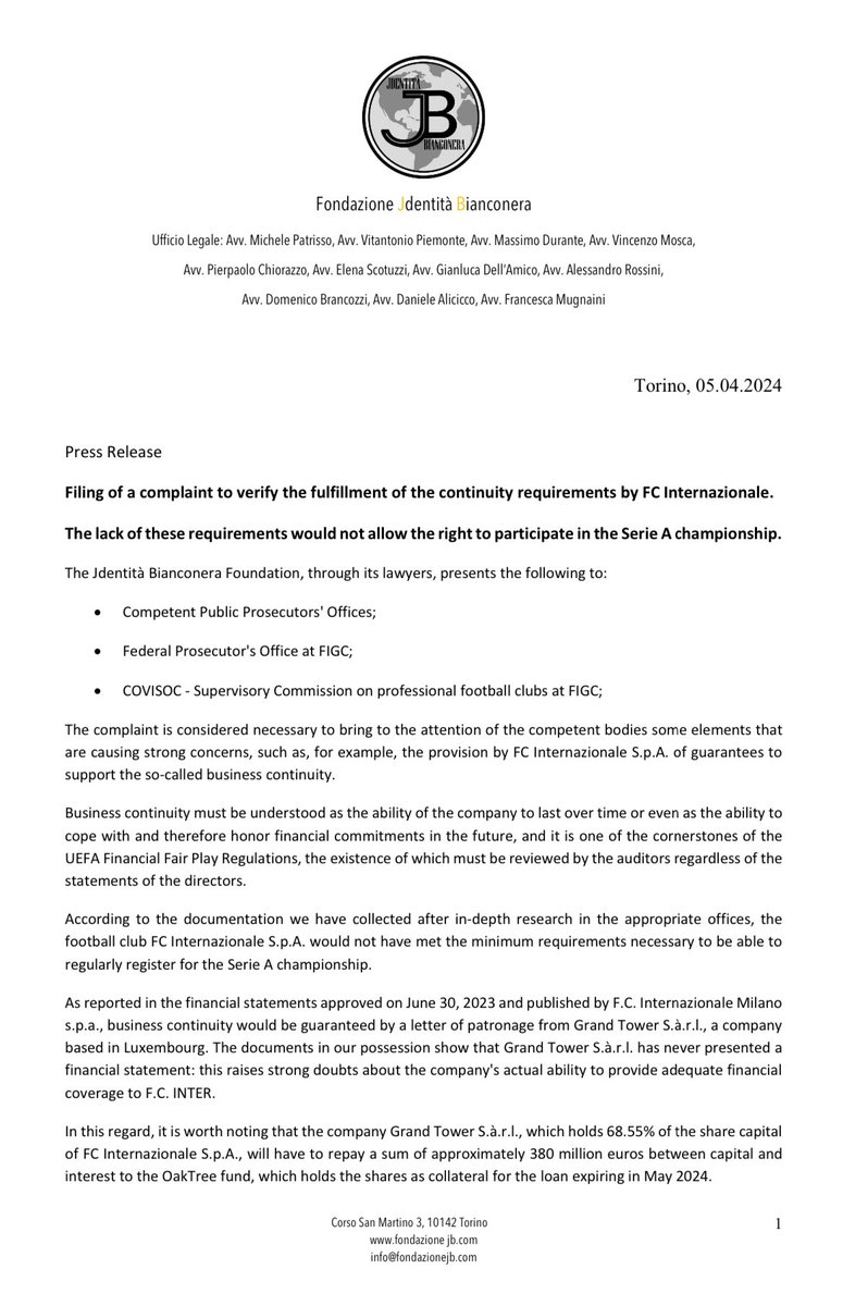 fondazionejb's tweet photo. Press release

Please share

https://t.co/20gk7Cty6a https://t.co/zM4LyMetUJ