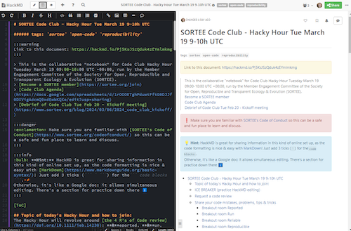 In this month’s Hacky Hour, participants shared their code mistakes, starting up the: ➡️**SORTEE library of code mistakes** ⬅️ Read the full debrief of SORTEE's March Code Club meeting here: sortee.org/blog/2024/04/0… #SORTEEcodeclub