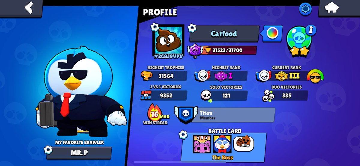 Tech_Critter's tweet image. I got Mr. P Mastery, I&apos;m so proud bc this title can&apos;t be done in SHOWDOWN. Mic drop... Thank you. #BrawlStars #mrp #brawlers .@BrawlStars