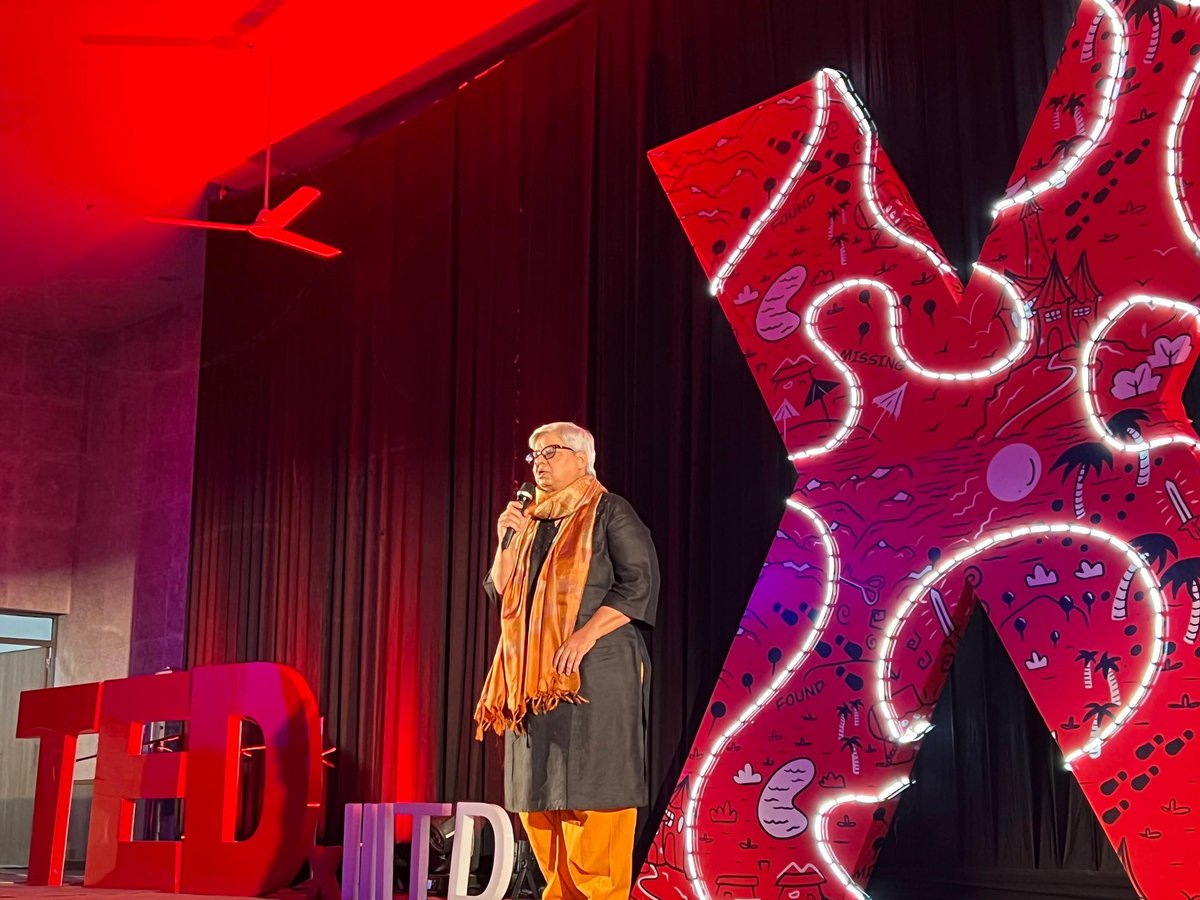 Usually I dont make a noise at being uninvited but it has happened quite a lot of time . I am writing this for those who don’t see democracy being crushed under the sangh boots . This photo is from the ted lecture 2022 which was never uploaded . The theme was Found Missing and