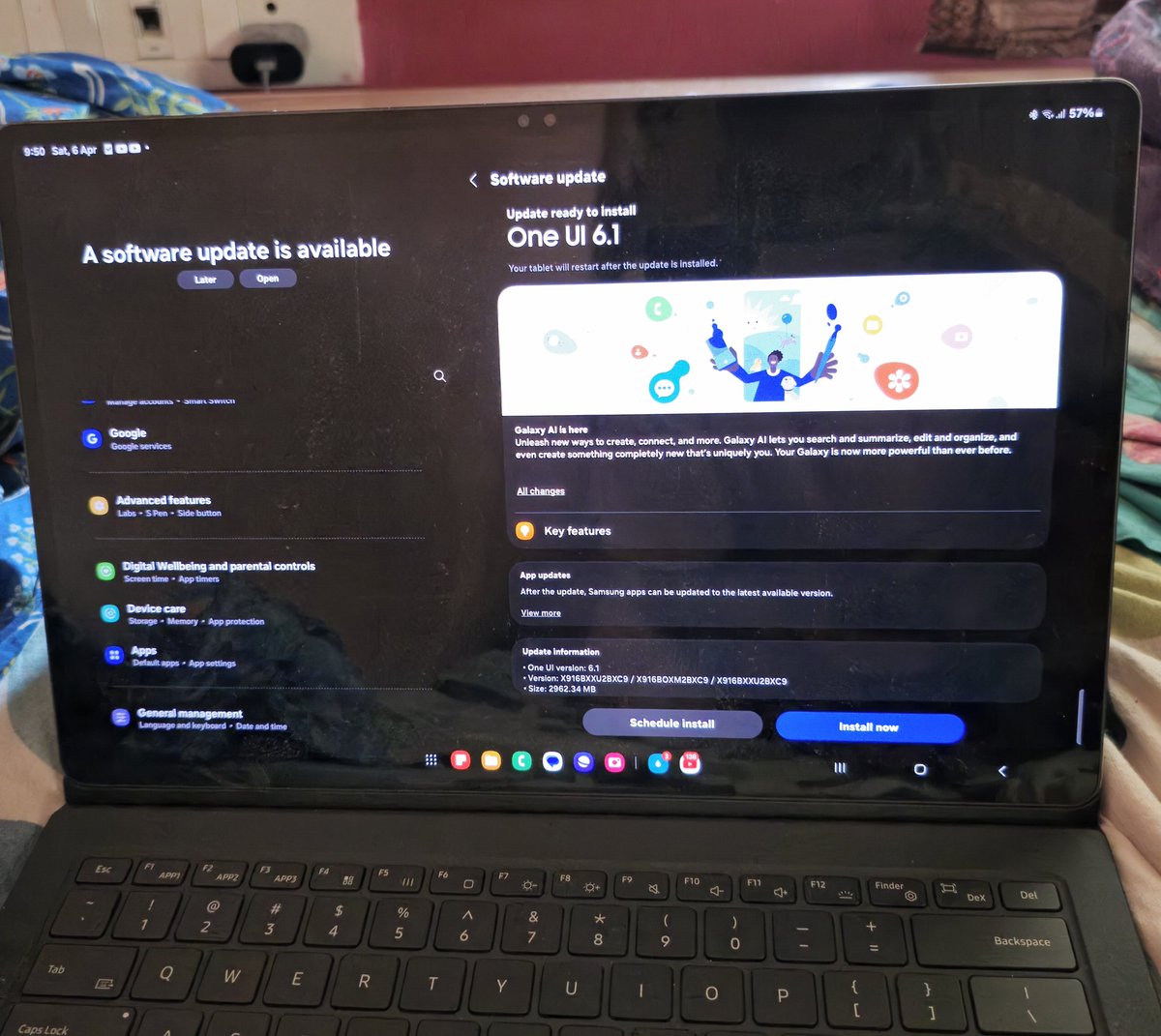 PYWeatherman's tweet image. 6.4.24 Atlast , One UI 6.1 update arrived today for my Tab S9 ultra....I hope this will make it more ____🙂
@karthickpl
@Siva_Bharani
@SamsungIndia
#samsung
#oneuiupdate
#AIfeatures