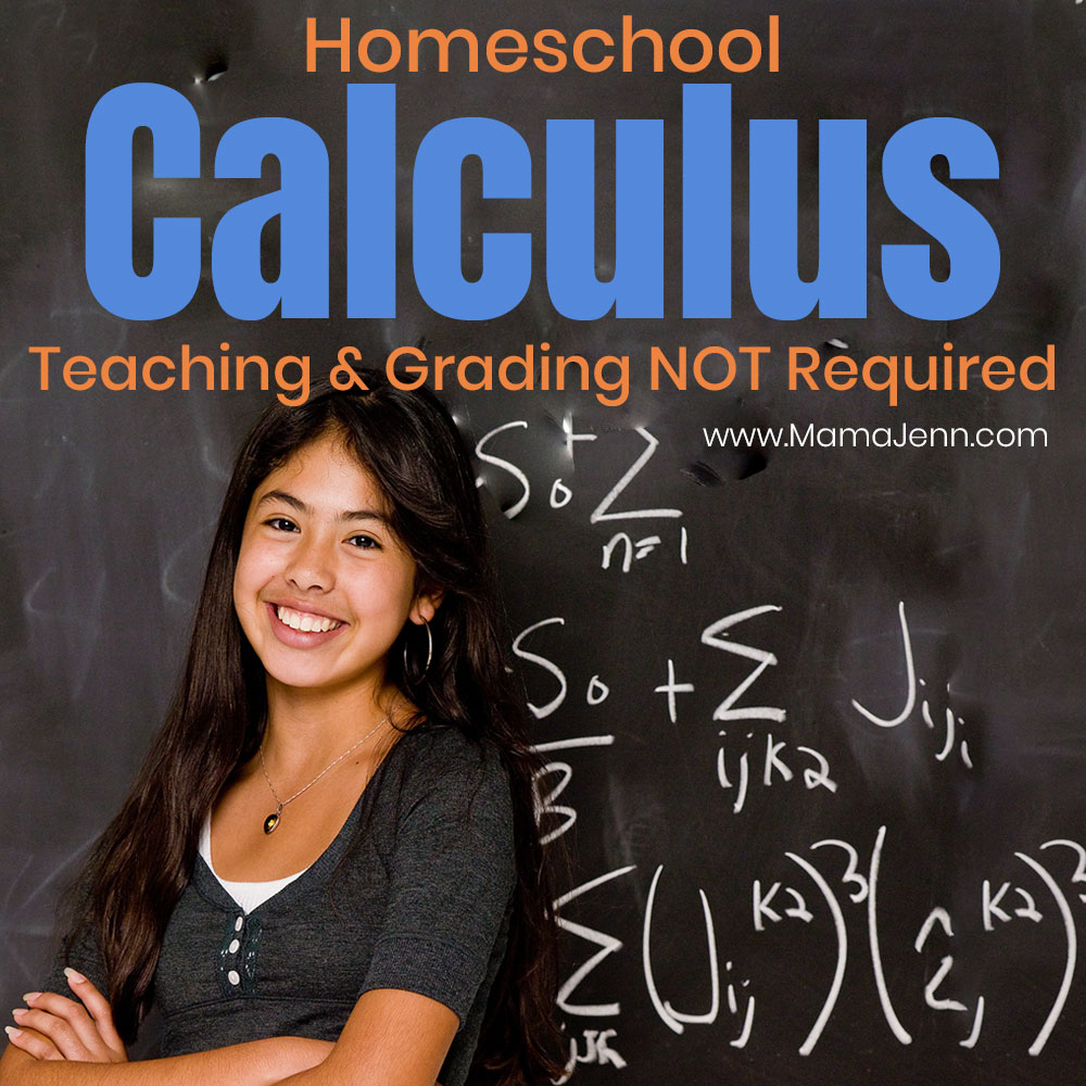 Self-Paced Calculus for Homeschoolers {Teaching &amp; Grading NOT Required} mamajenn.com/self-paced-cal…