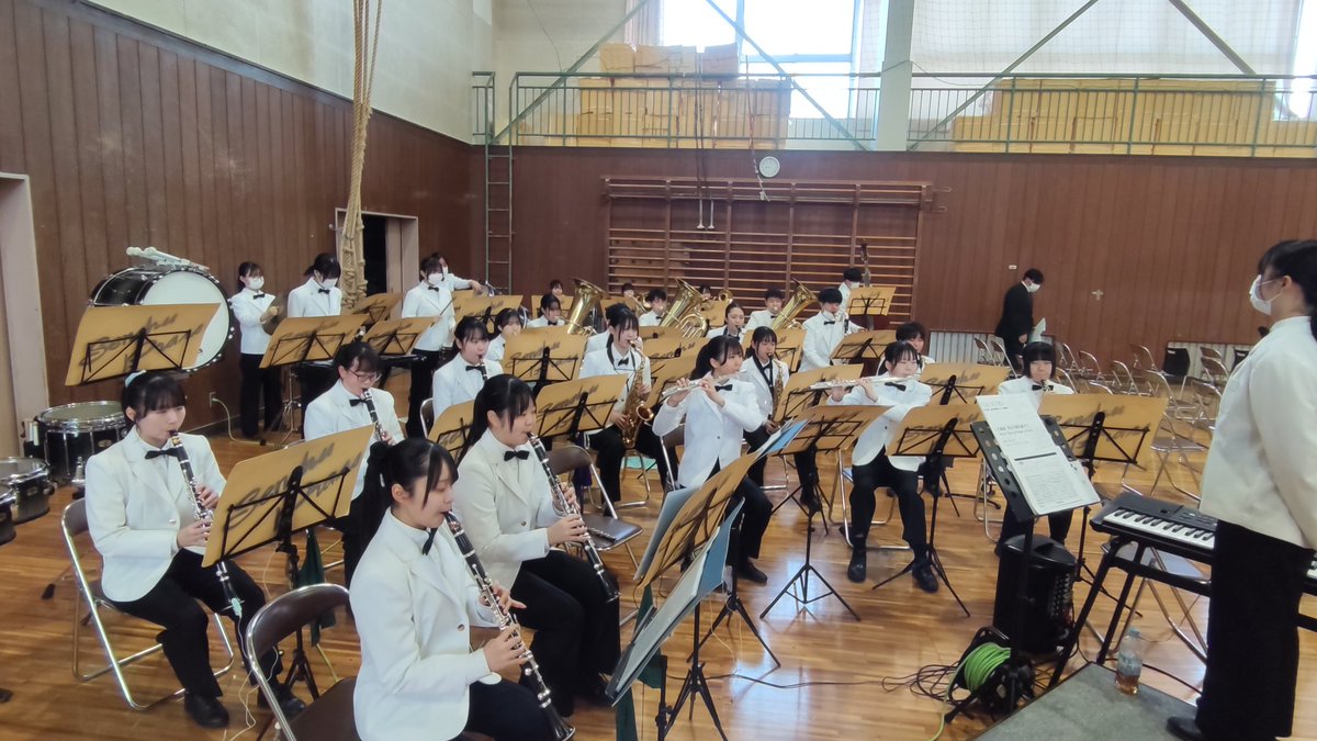 本日は入学式がありました！
2024年度１発目の本番です。新入生にお祝いの演奏を届けることが出来ました！
今年も沢山の入部をお待ちしております！