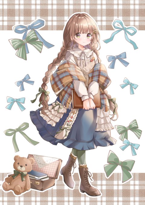 「teddy bear twintails」 illustration images(Latest)