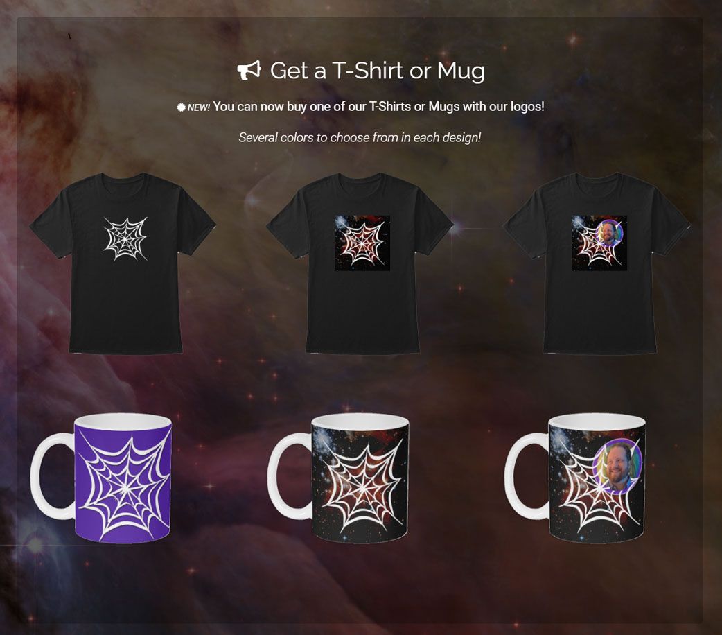 spacedesign27's tweet photo. We've got MERCH!
Get a T-Shirt or Mug in your choice of design and color!

(*** use LINK in BIO ! ) 

Shoot for the stars!
❤️❤️😎❤️🕸️🌌🌠⭐⭐⭐
#spacedesign27 #cjdotcom #xbox
#gamer #gaming #gamefromhomedad https://t.co/2Pn1PgqcKQ