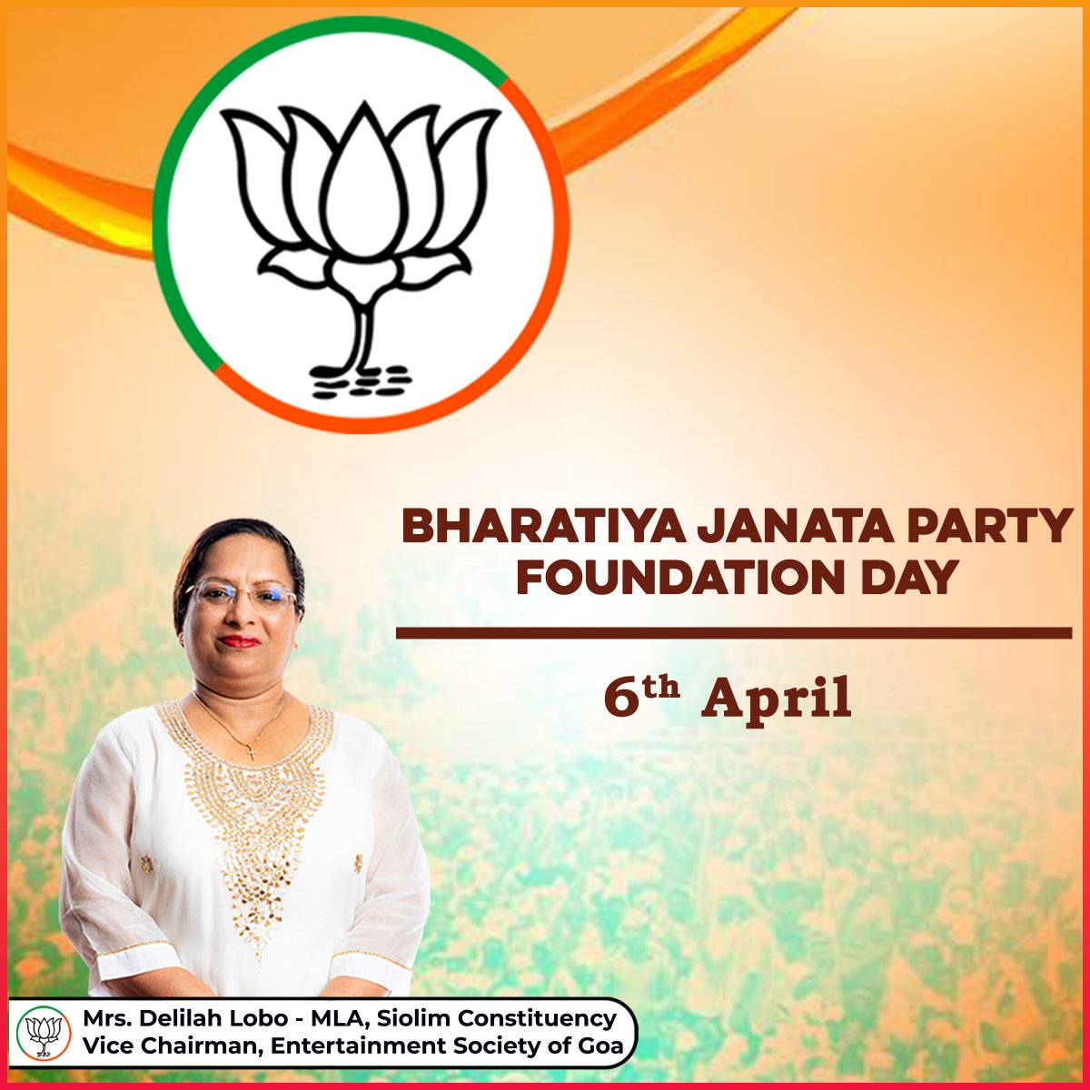 On this #BJPSthapanaDiwas, I pay tribute to the visionary founders of the Bharatiya Janata Party, the world's largest political organization. Sending heartfelt greetings to all dedicated BJP Karyakartas on this momentous day. Let's come together to renew our commitment to
