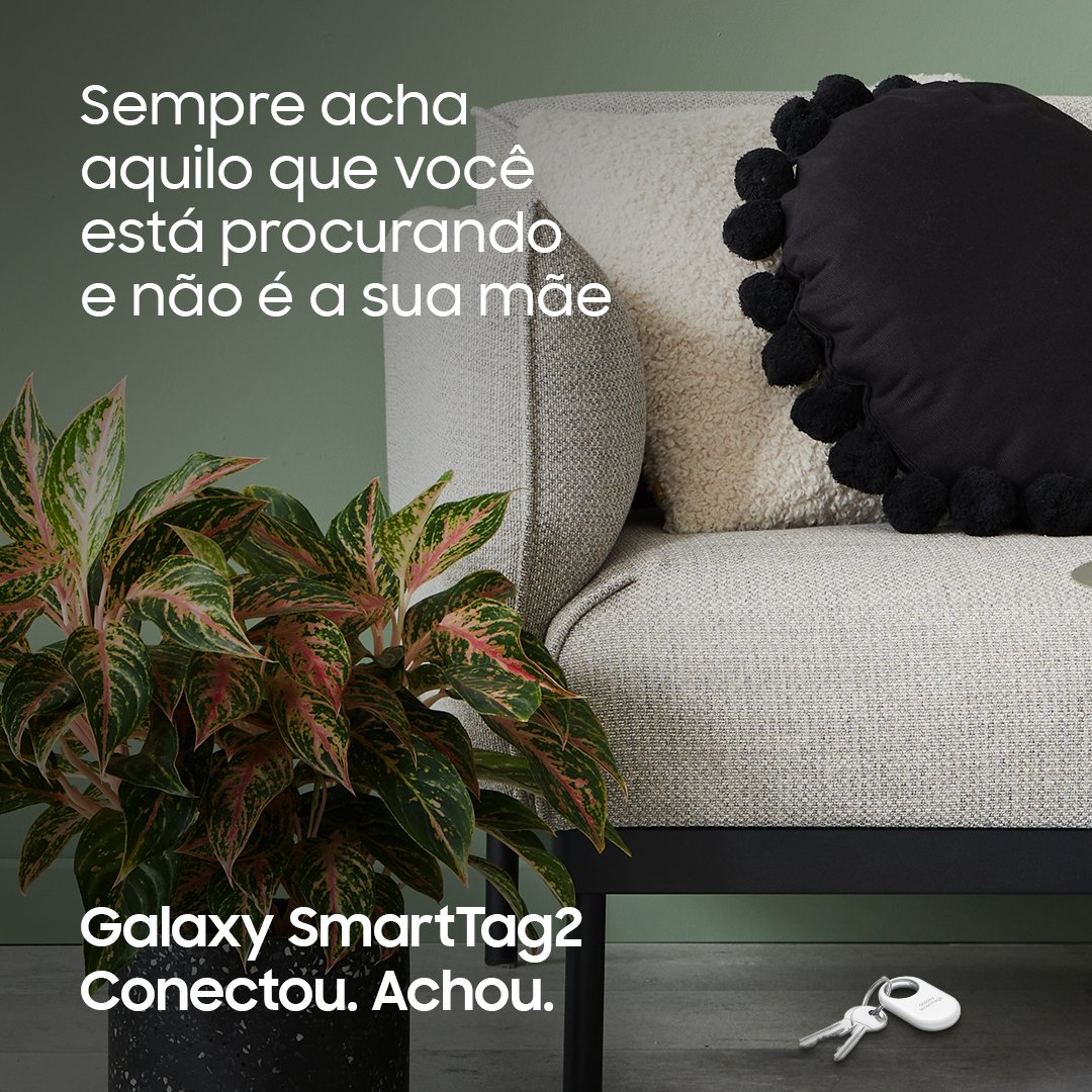 😡 É melhor você achar logo isso, se não… …dá pra achar pelo SmartThings Find com o Galaxy SmartTag2! 😅