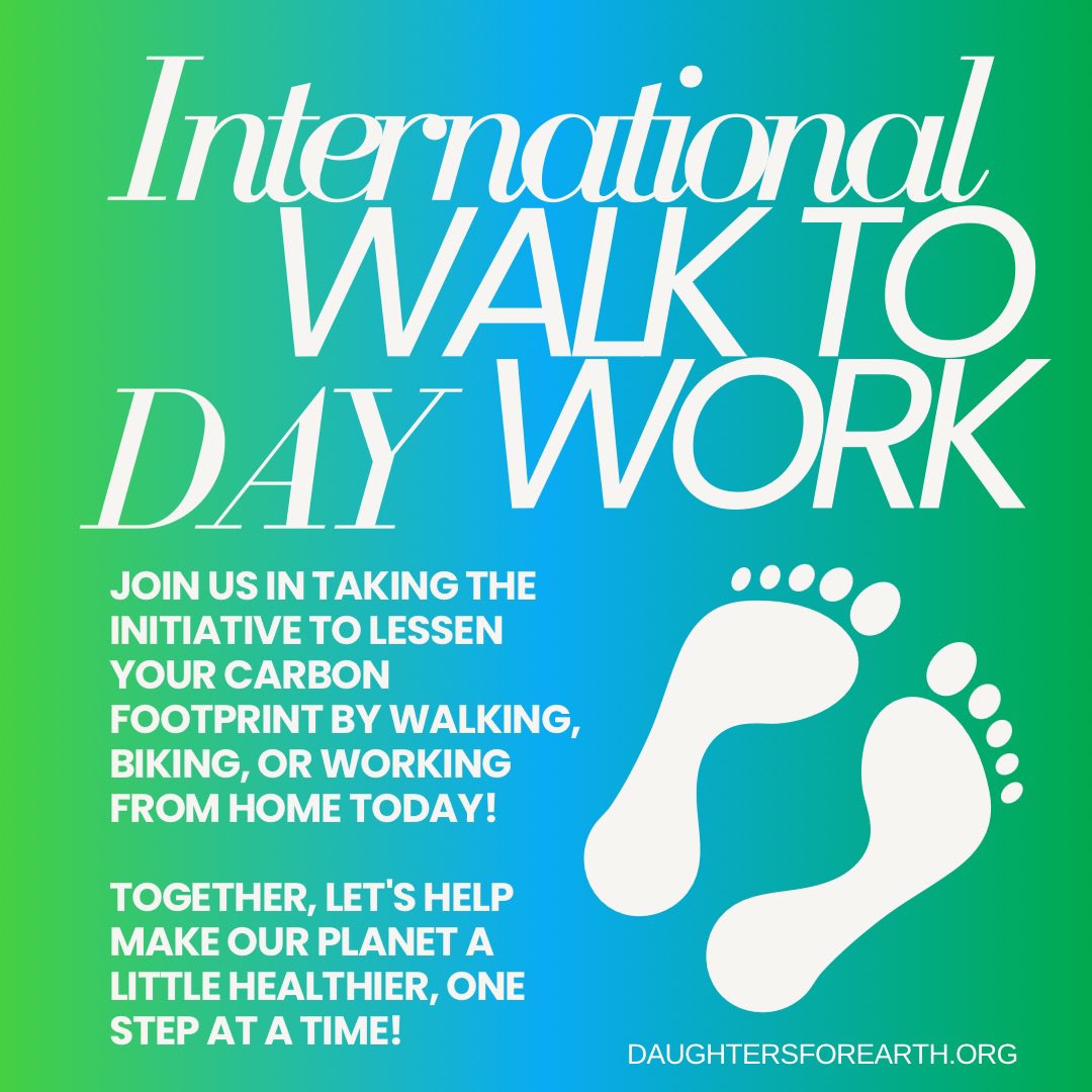 International Walk to Work Day reminds us that small eco-friendly acts add up. Embrace this day with open arms and a full heart, taking steps towards a greener, healthier climate. 🌿💚 #WalkWithPurpose #beahummingbird