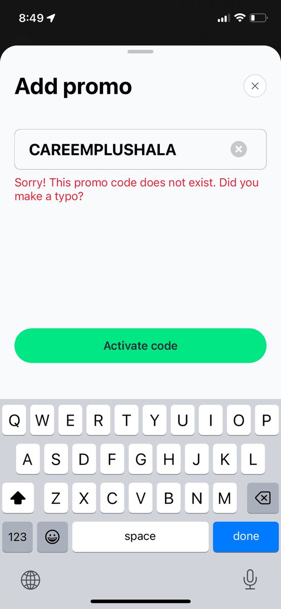 vineetatwork's tweet photo. @CareemUAE Your suggestion for adding promo code does not work my friend. Pls fix it and credit for the rides taken. Including today 5 rides to be credited. Look forward to speedy resolution. https://t.co/PCpp40XEJs