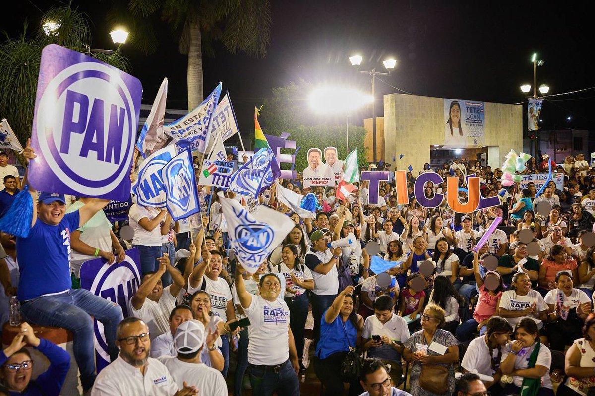 ¡En #Ticul se siente la fuerza de la unidad! Vamos en equipo para que a #Yucatán le siga yendo bien, donde las mujeres se sientan seguras, las y los jóvenes tengan mejores oportunidades, las y los trabajadores tengan los apoyos necesarios y las personas del campo tengan los