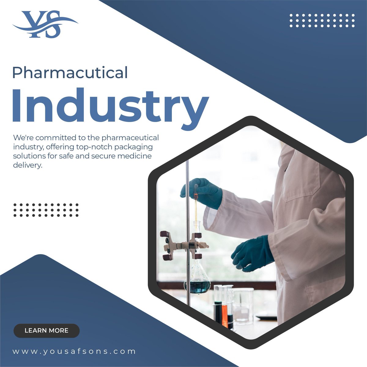 We're committed to the pharmaceutical industry, offering top-notch packaging solutions for safe and secure medicine delivery. #PharmaceuticalIndustry #PackagingSolutions #SafeAndSecure #QualityPackaging #HealthcareProducts #PharmaPackaging  #MedicineSafety #ProtectivePackaging