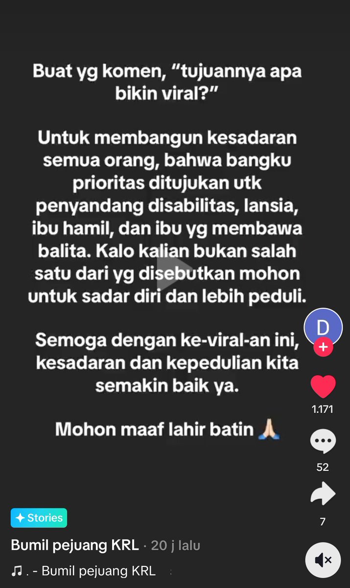hayukitaspill's tweet photo. "Kaya gini aja divideo", "Dikit-dikit  divideoin jadi ngeri"

📍Bumil ga kepengen cari viral. Tujuannya buat bangun kesadaran, supaya kita yang sehat bisa kasih kursi (terlebih prioritas) ke orang yang lebih membutuhkan https://t.co/lqLiBdX6RY