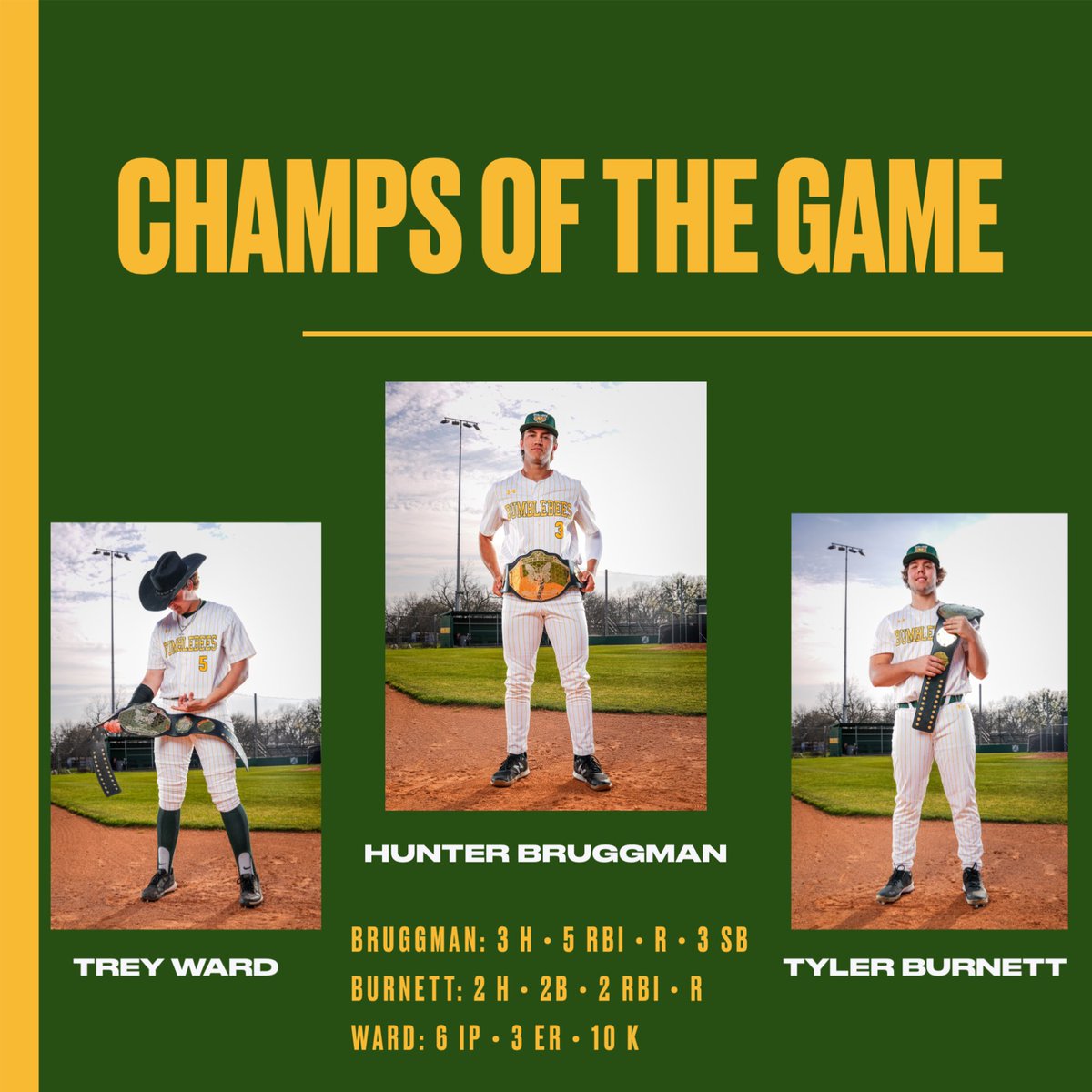 BEES WIN 14-9 over Cameron Yoe #StingEm #BestIsTheStandard