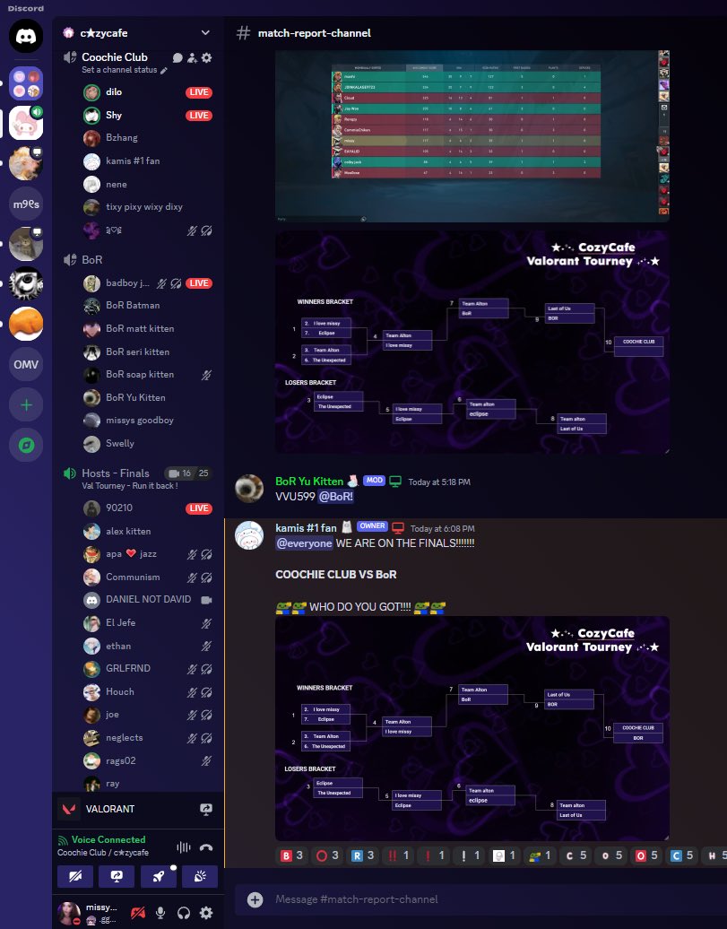 i don’t get paid for this but I enjoyed planning the whole tourney <3 thank you to those who joined, participated and helped me!!! Can’t wait for the next CozyCafe tourney 🥰🫶🏻

Met new friends along the way as well. I love you all <3 

discord.gg/cuteas