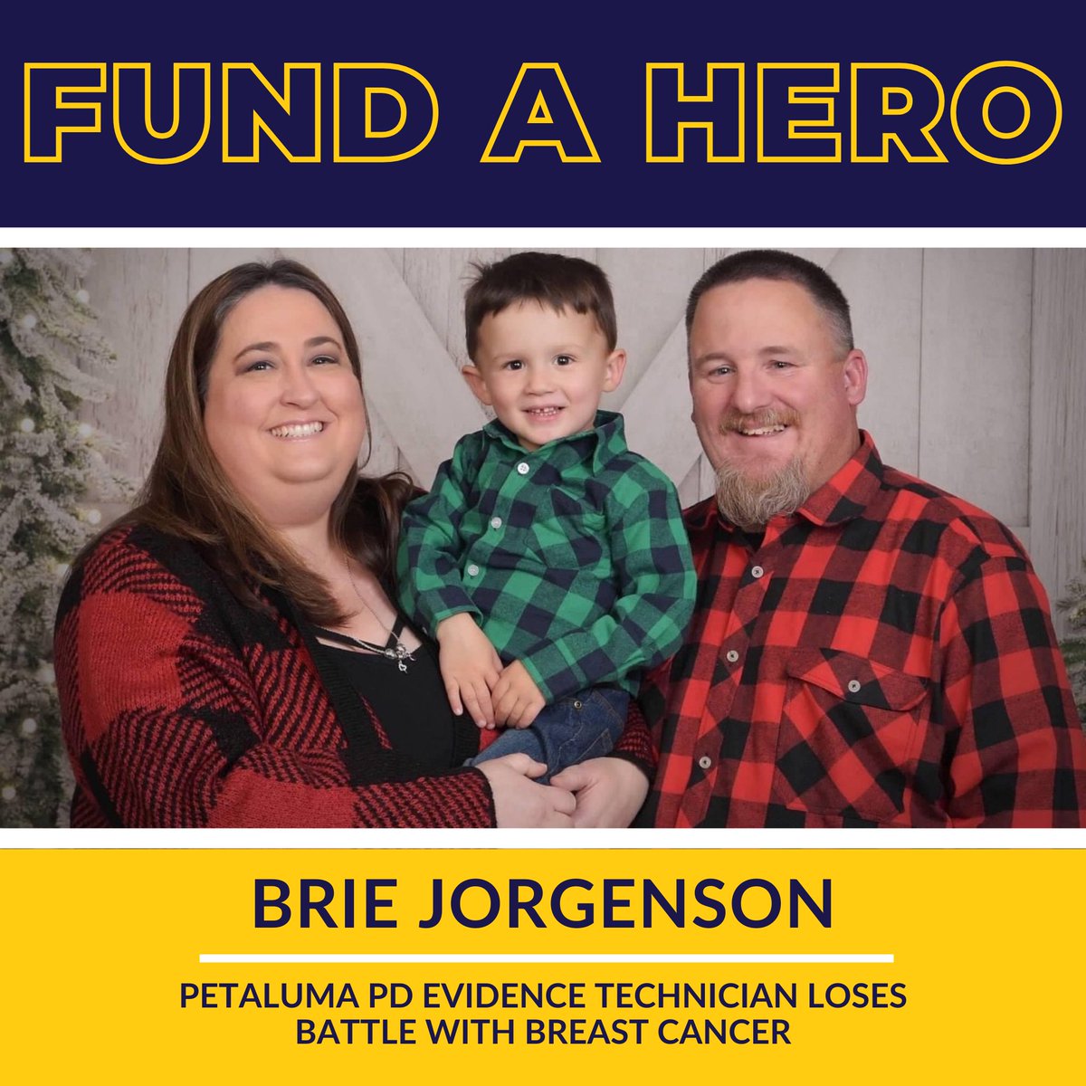 Petaluma PD Evidence Technician Brie Jorgenson lost her battle with breast cancer this week. Brie, a loving wife and mother, was a dispatcher with the Santa Clara County Sheriff’s Office prior to coming to Petaluma PD in 2020. She was a dispatcher and recently began her career…