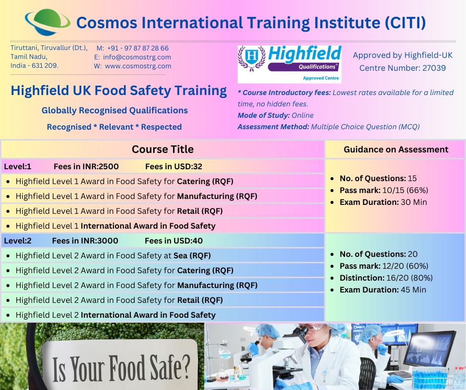 #highfield #highfieldcourse #highfieldcourses #highfields #foodsafety #HABC #highfieldcourses #highfield #food_safety_course #HACCP #haccpcourse #nutrition #NutritionCourse #foodallergies #foodsafetycourses #Foodcourses #FSSAI #firstaidtraining #foodsafetytraining #haccptraining