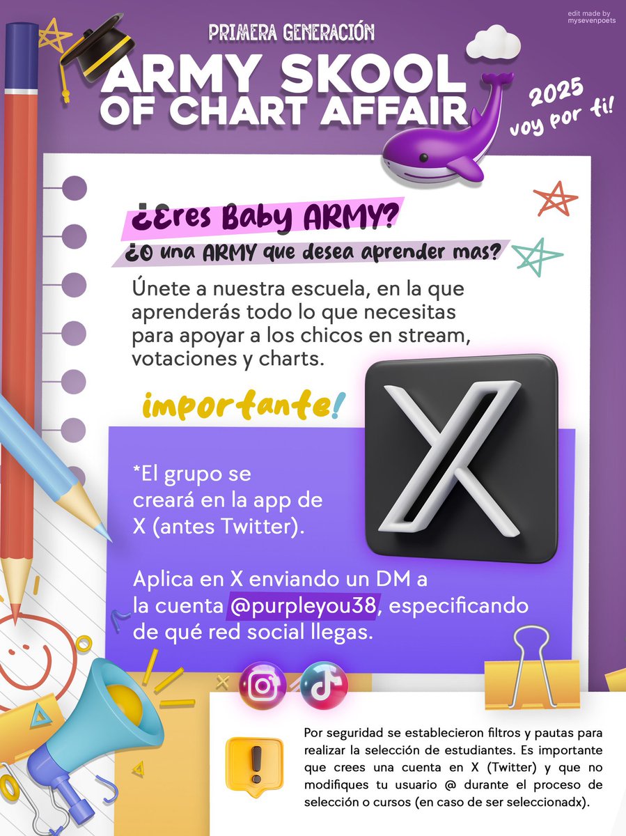 JinBTSTeAmo's tweet photo. Army esta dinámica está excelente para aprender, seas baby army o no si quieres seguir mejorando tu stream, cómo votar y más, corre la voz con tus mutis para que aprendan juntas 💕

Envía un DM a @purpleyou38 

#BTSARMY #BTS https://t.co/4TzjQwXEFP