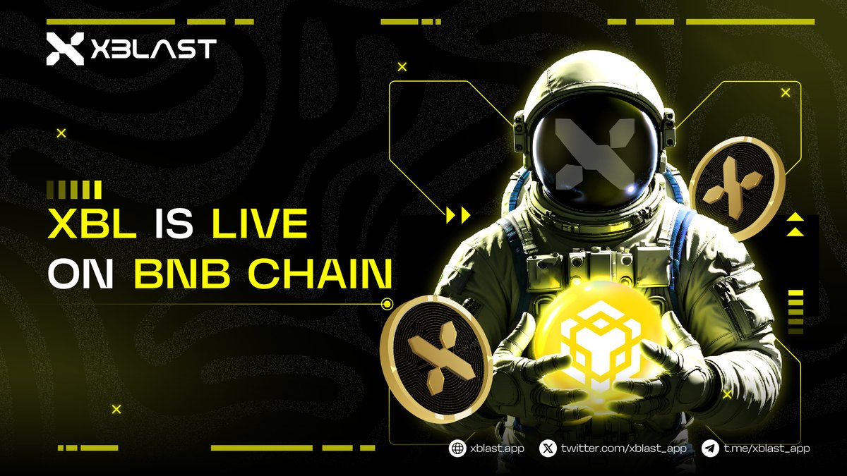 📢XBL is now Live on BNB Chain ✅We have successfully integrated @BNBCHAIN, aka Build N Build Chain, one of the most popular blockchains in the world, dedicates to delivering its core infrastructure necessary for future public adoption.