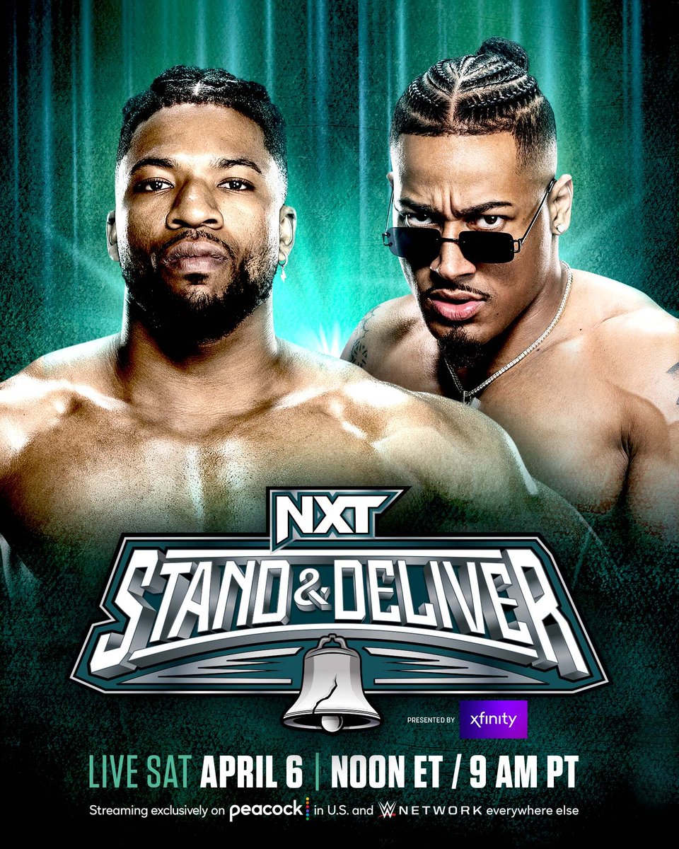 A history-making main event. @_trickwilliams and @Carmelo_WWE go to war TODAY at #StandAndDeliver! 12PM ET/9AM PT Streaming exclusively on @peacock in the U.S. and @WWENetwork everywhere else. 🦚: pck.tv/3D2WjTr 🌎: WWENetwork.com