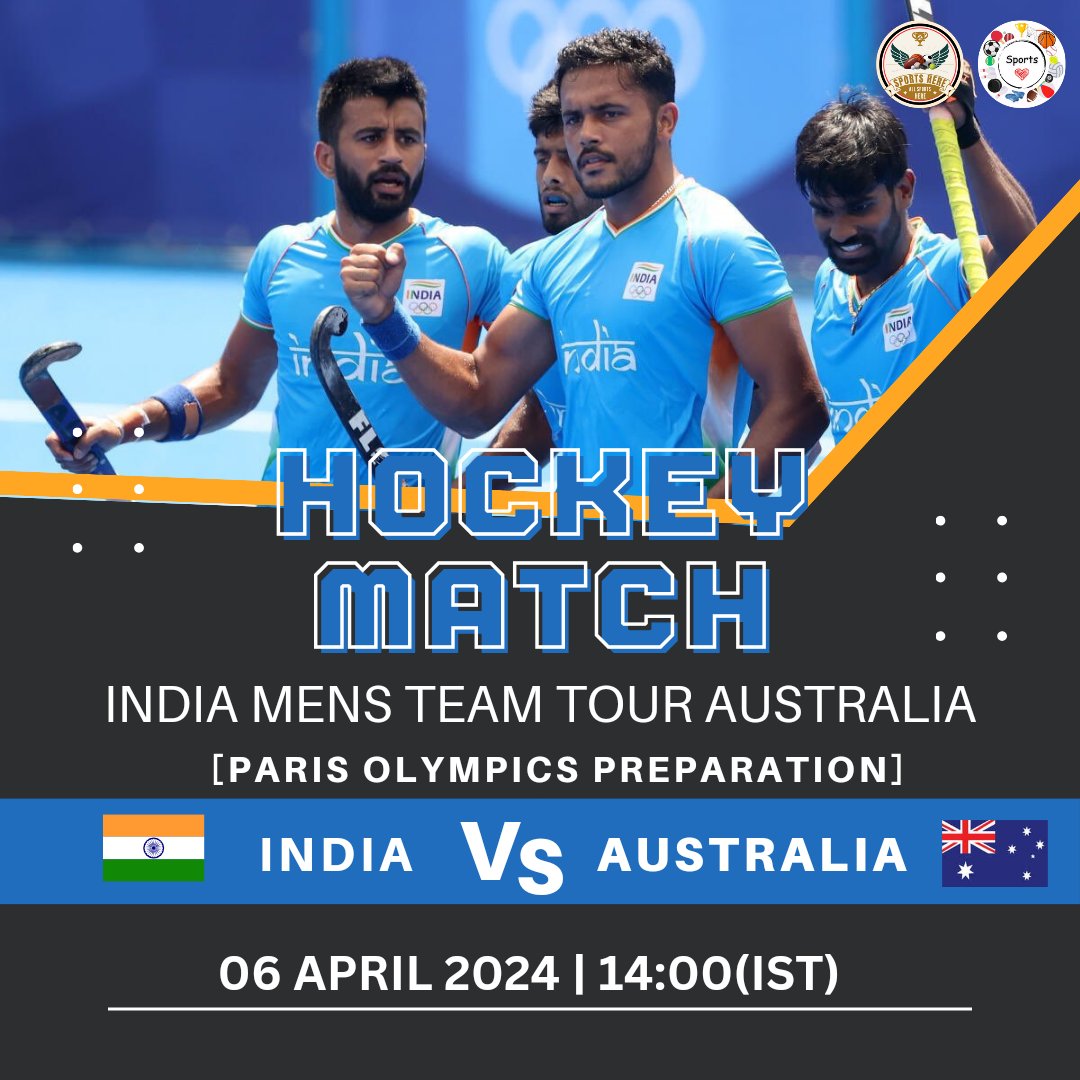 Good luck Boys @TheHockeyIndia 
India vs Australia (Series first match)
#hockey #Paris2024 #IndianHockey #HarmanpreetSingh
