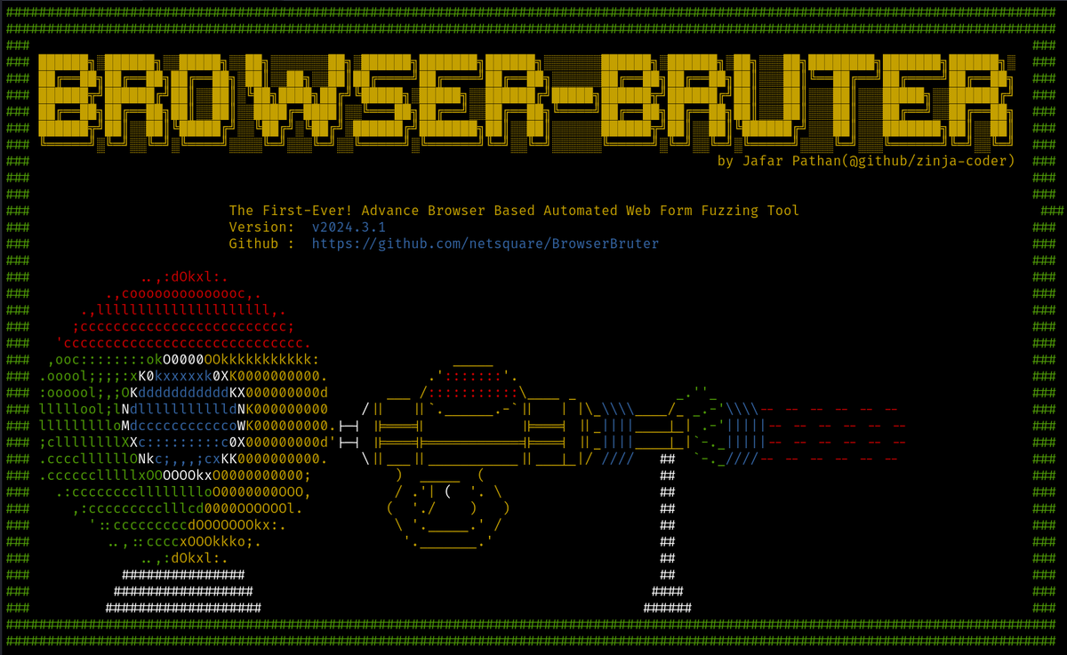 zinja_coder's tweet image. 🚀 Exciting News! The wait is over! BrowserBruter is now public and available for download, the world's first advanced browser-based automated web application penetration testing tool!
📖 The documentation: 🔗 net-square.com/browserbruter/
📥 Download now: 🔗 github.com/netsquare/Brow…