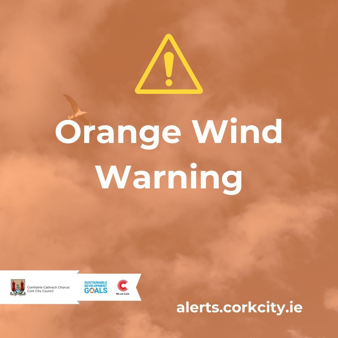 🟠 Orange Wind Warning🟠 ⚠️Warning is in place from 07:00 06/04/2024 - 14:00 06/04/2024. Be advised of: • Very difficult travel conditions • Fallen trees • Some power outages • Loose debris ℹ️ Our Severe Weather Assessment Team continues to monitor the situation.
