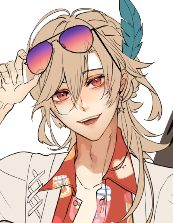 アルハイゼン 「Kinda like their summer shirts 」|Tory_Holy Lemon Tea🍋🌱🏛のイラスト