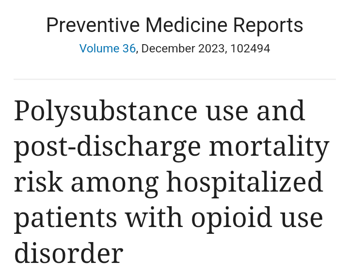Its disturbing but not surprising how the “drug use in hospitals” discourse takes for granted that we all agree some people's lives should be protected and other people's lives aren't worth the trouble sciencedirect.com/science/articl…