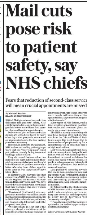 This is an issue am living through currently - only this week we had a hospital appointment Tuesday and a letter they assumed had arrived got to us on Thursday #ToriesOut639 #SunakOut529 #GeneralElectionNow #Sunackered #UnitedAgainstTheTories #TorySleaze #ToryChaos