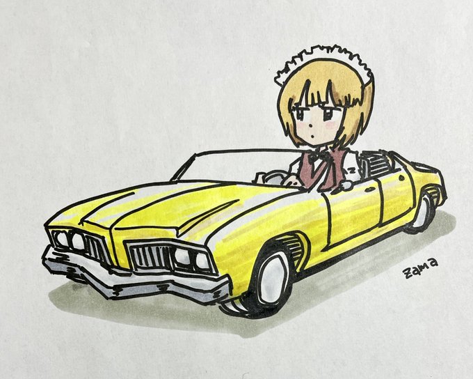 「blonde hair car」 illustration images(Latest)