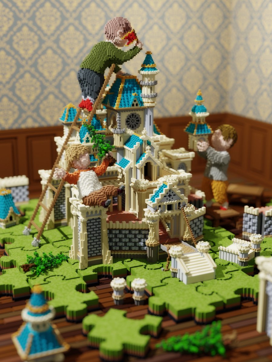 お城づくりを練習中
#Minecraft