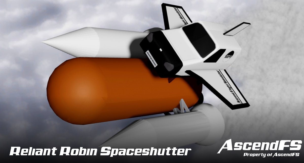 AscendFS_RBLX's tweet photo. The Reliant Robin Spaceshutter is inspired by Top Gear and it will be an easter egg in AscendFS!
#ROBLOX #RobloxDev https://t.co/JiLEFnOdjS