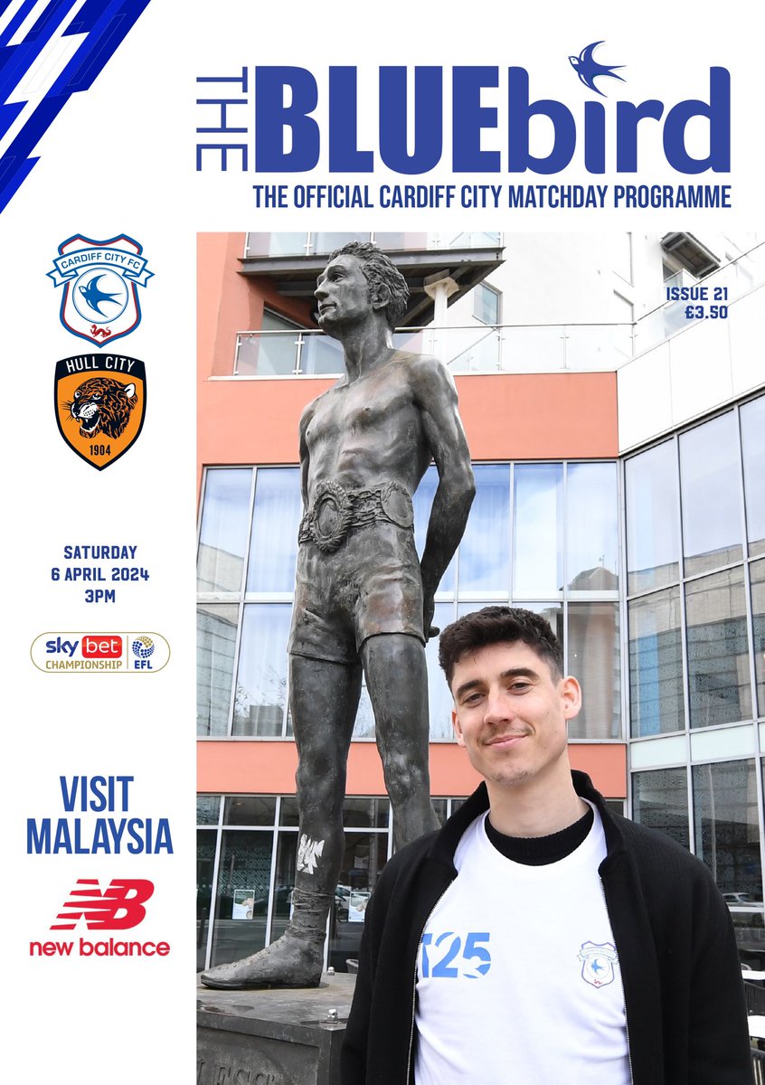 Our cover star today is Callum O’Dowda! 🇮🇪 Callum paid a visit to the statue of ‘Peerless’ Jim Driscoll, a famous son of Newtown, an area known in the early 20th-century as ‘Little Ireland’. 🥊 Learn more in today’s edition, available to buy at CCS! 📘 #CityAsOne