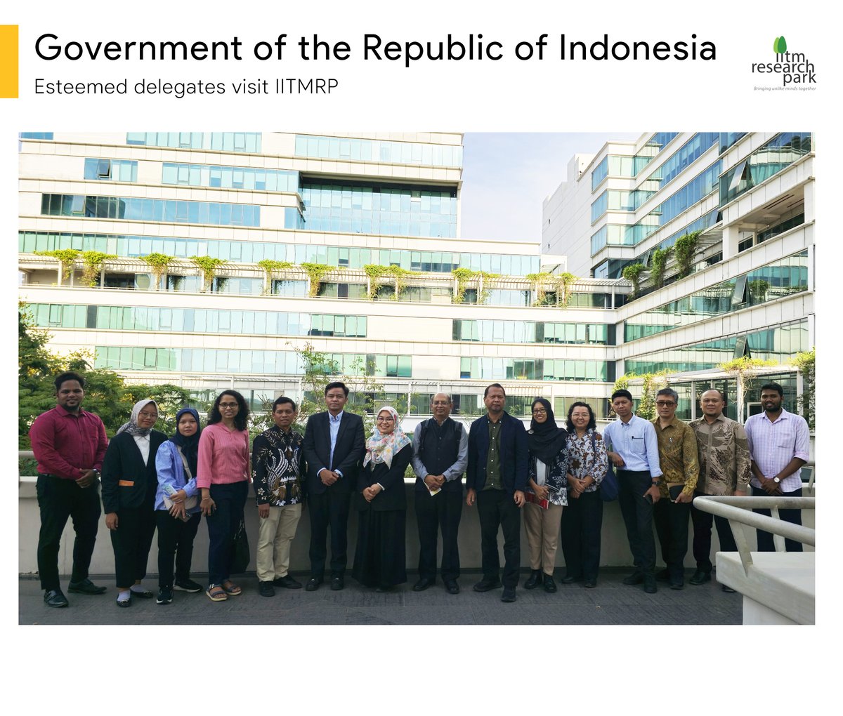 It was our pleasure to host a delegation representing the Government of the Republic of Indonesia at the @iitm_respark. During their time at the Research Park, we had the opportunity to present an overview of our R&D & innovation ecosystem & @IITMIC Here's a glimpse of the visit!