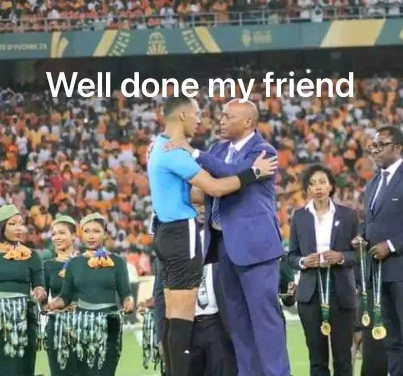 It's a shame for African football, its shame to our football image, it's shame to this Africa football leader,its a shame to Mamelodi Sundowns. Incompetent referee,Daylight ROBBERS <a href="/CAF_Online/">CAF Online</a> <a href="/CAFCLCC_fr/">TotalEnergies CAFCL & CAFCC 🏆</a> <a href="/Masandawana/">Mamelodi Sundowns FC</a> <a href="/YoungAfricansSC/">Young Africans SC</a> <a href="/Tanfootball/">TFF TANZANIA</a>