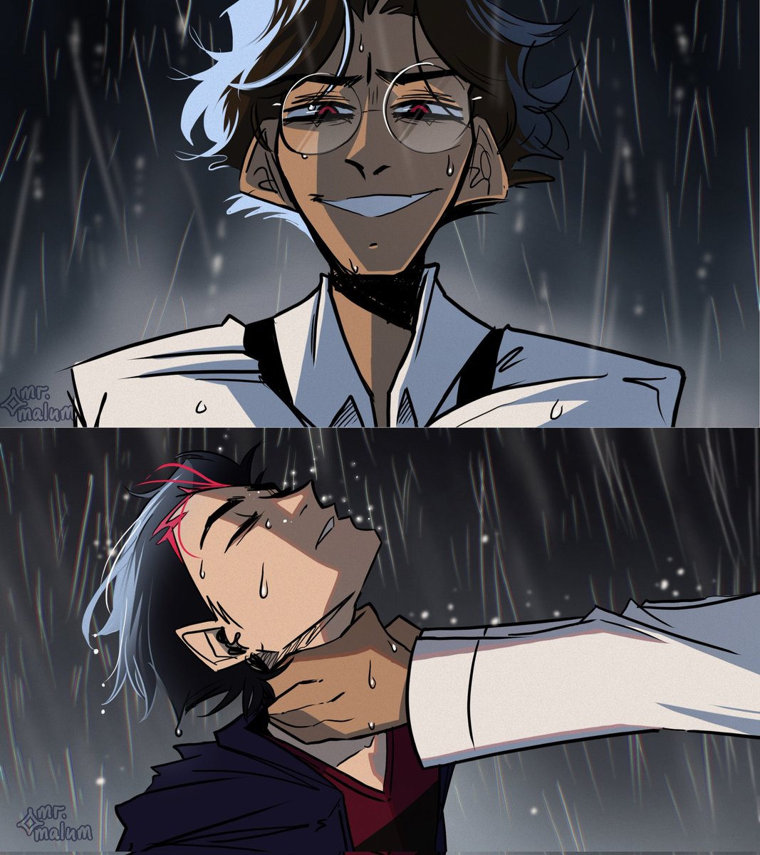 Alien stage but its human radiostatic cuz i am deeply wounded 😀! You have to hurt with me 🫵

Alastors human design is @KeeNOvee s 🥰🥰👉👈💜💋
#HazbinHotel #alienstage #RadioStatic #HazbinHotelAlastor #HazbinHotelVox