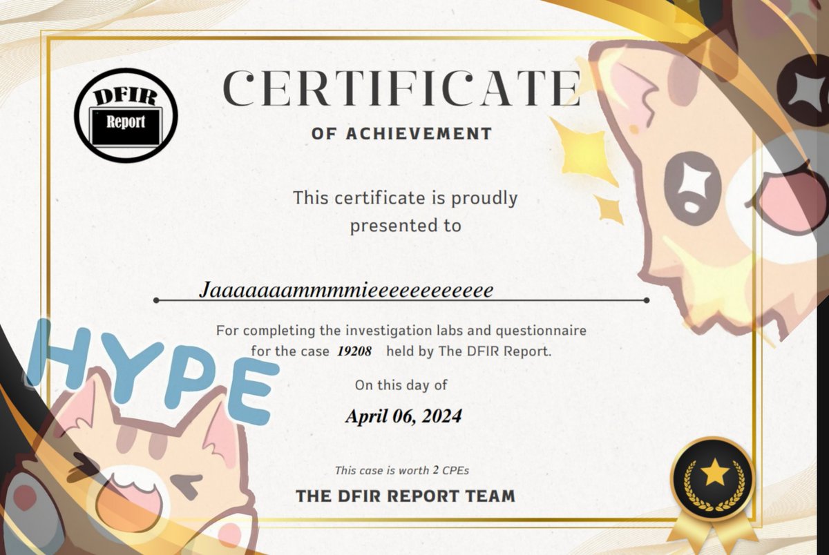 SUPER neat opportunity to really touch the reporting we 💙 Thanks @TheDFIRReport 🫡🥂 the-dfir-report-store.myshopify.com/collections/df…