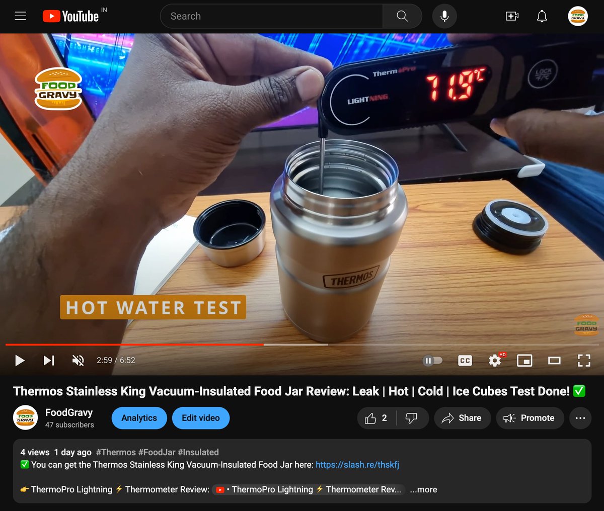 FoodGravy's tweet photo. I started to publish reviews about food accessories on our FoodGravy YouTube Channel. :3 ❤️ Here is one about the famous classic @Thermos Food Jar. 

Full video review: https://t.co/aW2mHOzBEq https://t.co/5NB9ZUEcDH