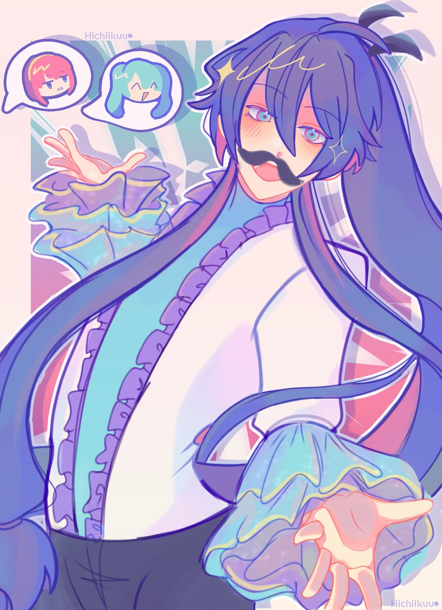 Akiriko2's tweet image. 💜✨️

#Gakupo #Gackpoid #hatsunemiku #megurineluka #drawing #vocaloid #fanart