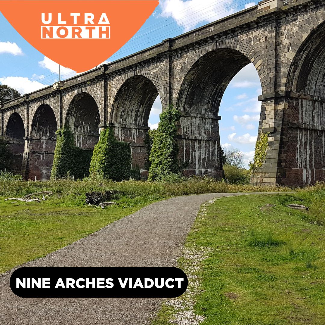 Run past the Nine Arches at Ultra North 🏃‍♂️🏃‍♀️ 👉 The Sankey Viaduct (locally known as the Nine Arches) is a railway viaduct in North West England. 👉 The viaduct was built between 1828 and 1830, although work on the structure did not finish until the middle of 1833.