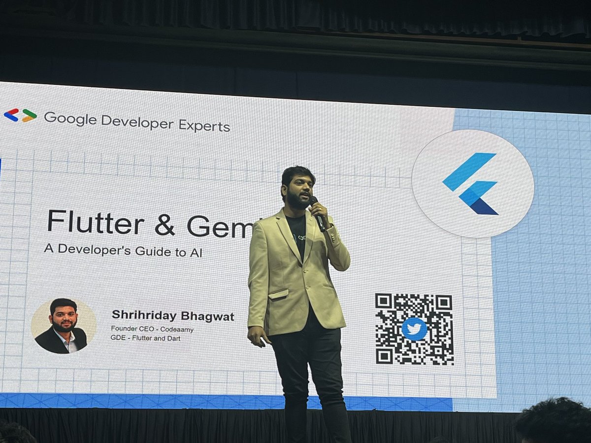 shreebhagwat94's tweet image. Integrating Flutter with Gemini @GDSCPune it was an amazing.
@FlutterDev #Flutter #dart #gemini #googleai