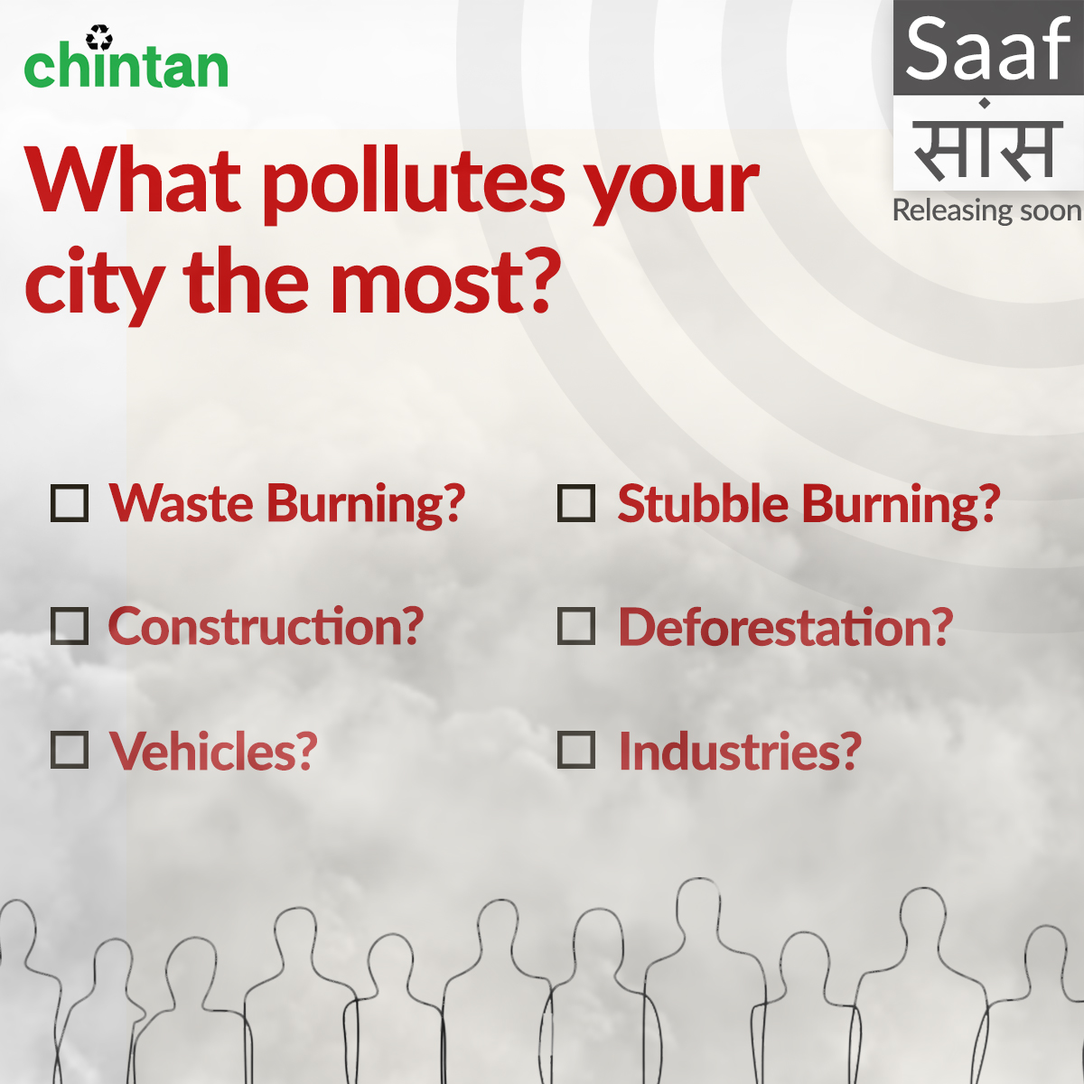 Stay tuned to know what the citizens of Delhi #NCR think about this. Chintan's #SaafSaans Report dives into public perceptions of #airquality in the world's most #polluted capital region (by monitoring data). Releasing tomorrow, on #WorldHealthDay. @Bharati09 @CBhattacharji…
