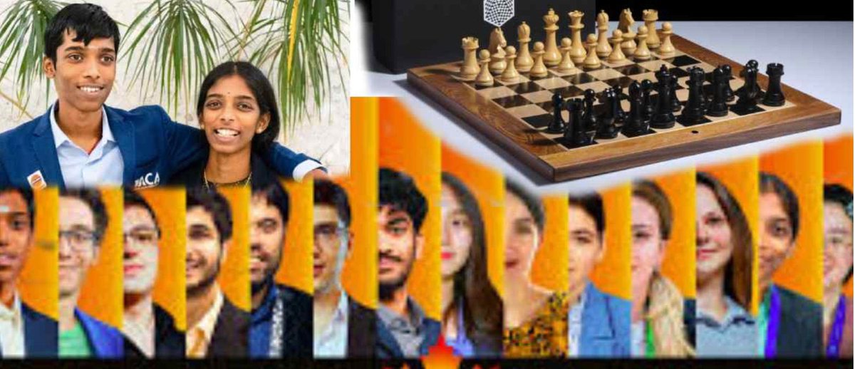 '🌟 Indian chess prodigies shine bright in Toronto! 🌟 Grandmaster Praggnanandhaa R and sister Vaishali Rameshbabu make history at the 2024 Candidates Tournament. A proud moment for India's chess legacy! 🇮🇳♟️ #ChessChampions #SiblingPower'