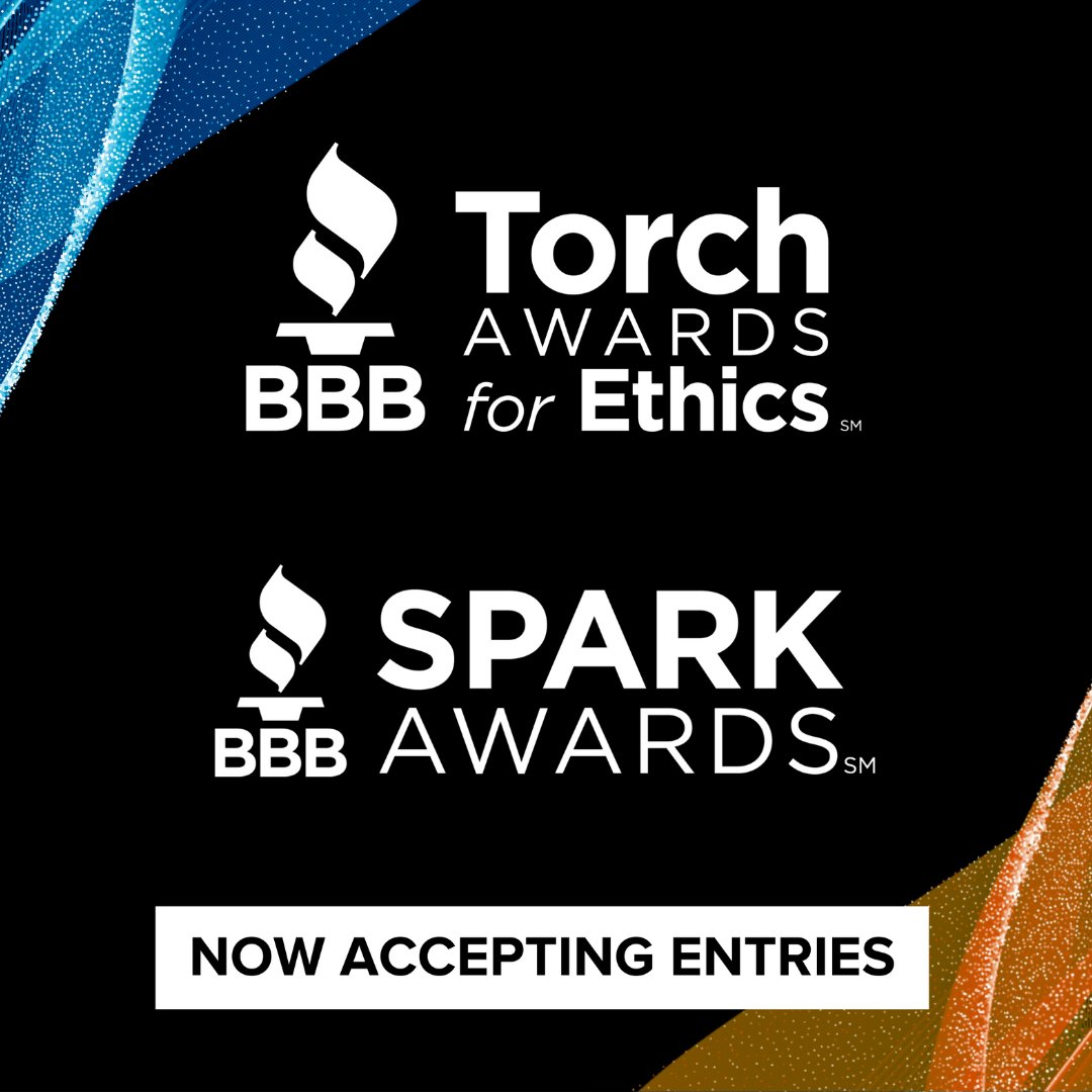CentralTexasBBB's tweet image. Have you heard the news? 📰 

2024 Torch Awards for Ethics and Spark Awards nominations are now open! Click the link below to learn more, apply, or nominate. Applications are being accepted until May 29. 🏆 

🔗 bit.ly/3JM3nWY

#BBB #TorchAwards #SparkAwards