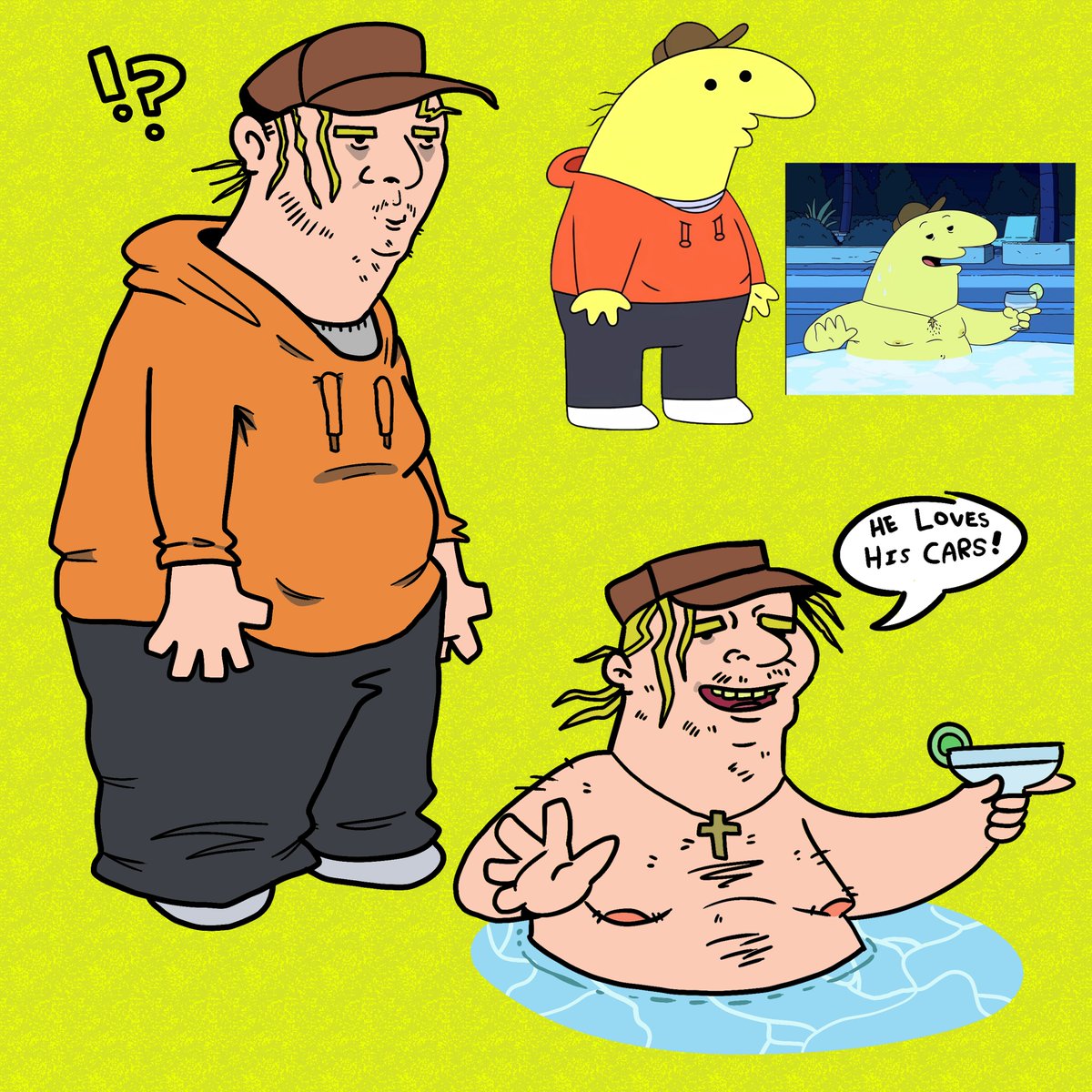 sloshua_'s tweet photo. charlie "smiling friend" dompler if he was... wait for it... a HUMAN MAN... https://t.co/TFqUvVzbMv