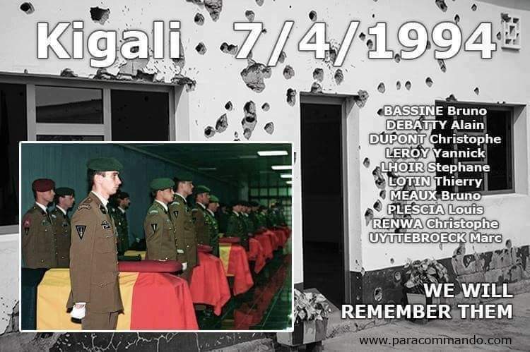 30 jaar geleden.... Il y a 30 ans....

#RIP #2Cdo #Flawine #ParaCommando #Kigali #Rwanda #RwandanGenocide