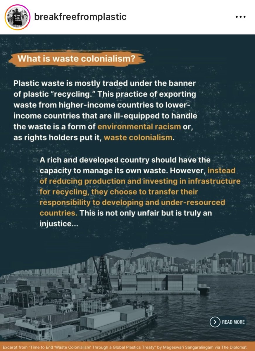 AdityaMukarji's tweet image. #WasteColonialism
Stop treating other nations as yr Dustbins
Manage Ur Own Waste
#Refuse #Reduce #Reuse #Repair 
@YASMinistry @NITIAayog @SanjoyRoyTWA
@AkshatRathi @BhavreenMK @Warriormomsin @lizwathuti @Y4Cofficial @iycn @Asifbhamlaa @MadhishParikh @SatijaSameera  @pallavipriya_