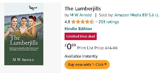 'The Lumberjills' is on a 99p Kindle Deal! mybook.to/TLJ1 #99p #sagasaturday #sagasisters #Historical #saga #mystery #Romance #ebook #BookTwitter #BookBoost