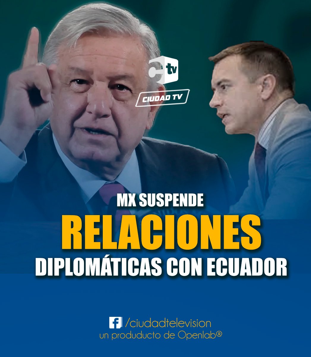 CIUDADTV1's tweet photo. Que opinan sobre todo ésto?  Está usted de acuerdo que la policía haya entrado a la embajada de México a capturar a Jorge Glas? https://t.co/eSHQB8Qp3N